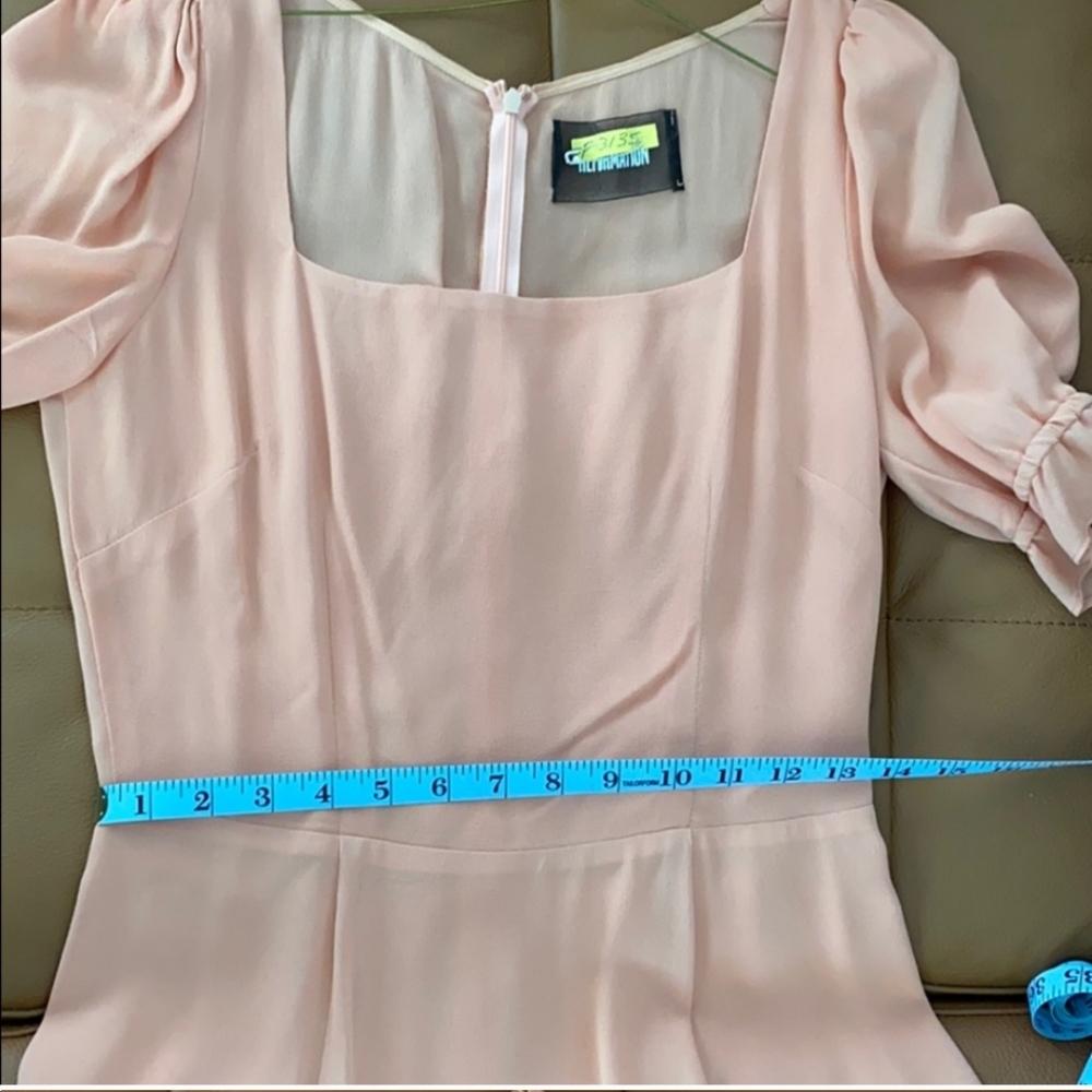 Coral reformation spring dress - Picture 3 of 4